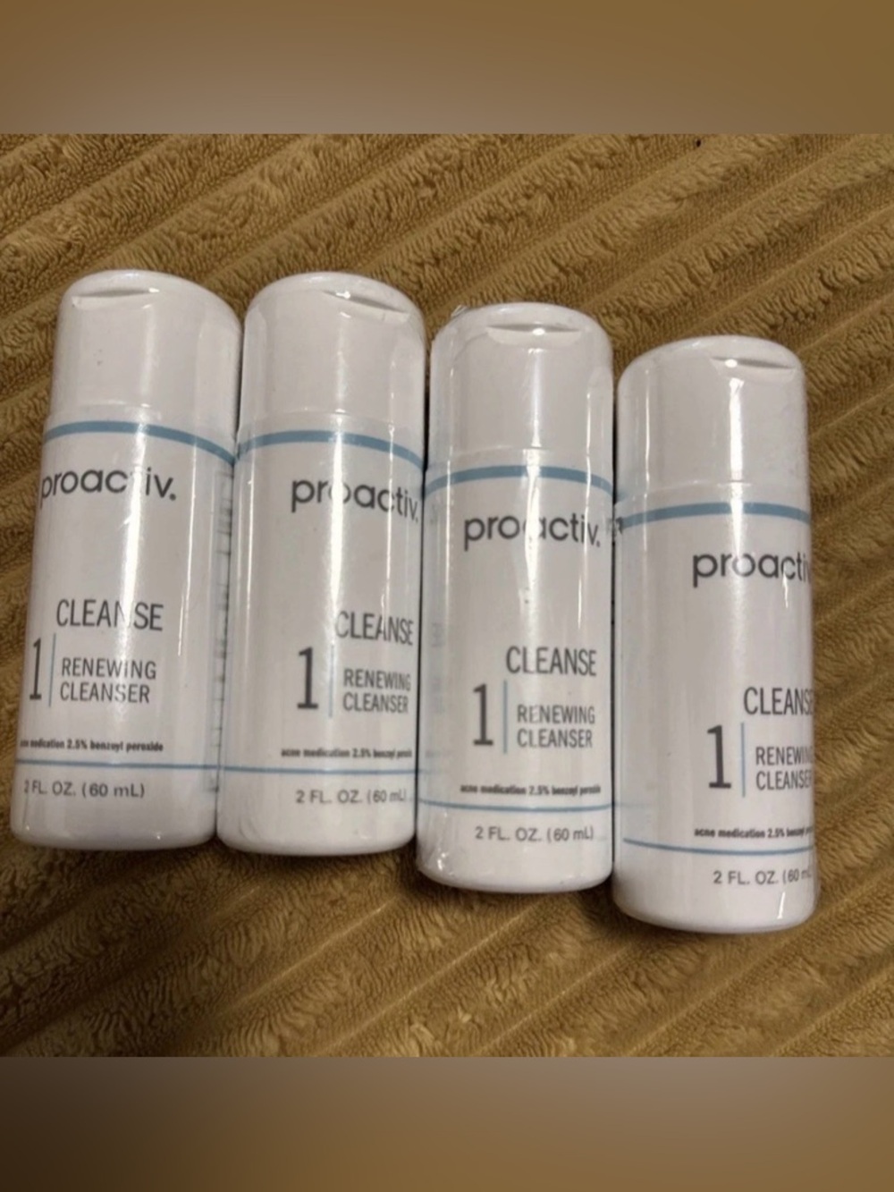 Proactiv Cleanse Renewing Cleanser Face Wash Acne Step 2 oz Ea EX 2027 LOT OF 4
